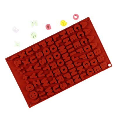 Mowld silicon yr wyddor